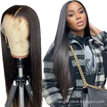 150% 180% Density Hd Transparent Full Lace Human Hair Wig For Black Women,Cuticle Aligned Glueless Human Hair Full Lace Wig